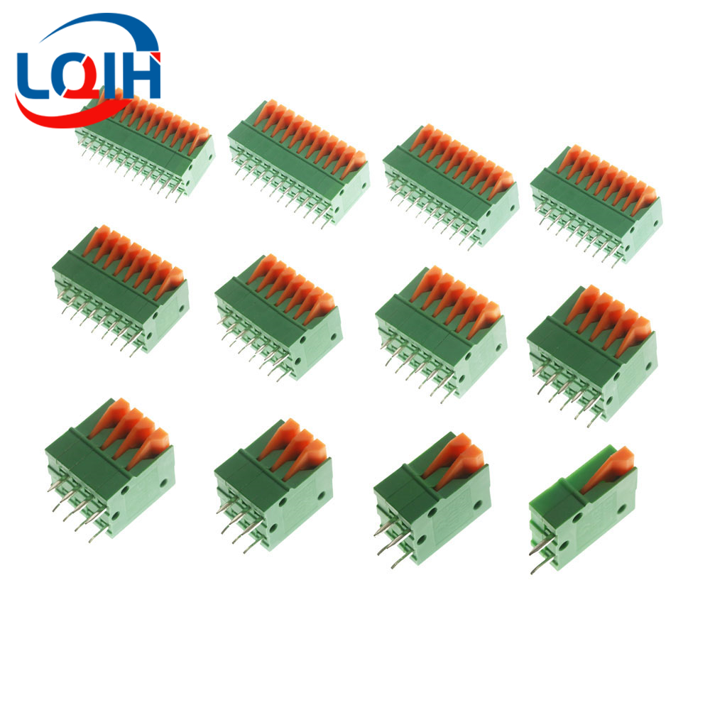 Push Fit Connector - 10 Uds paso 2,54mm KF141V bloque