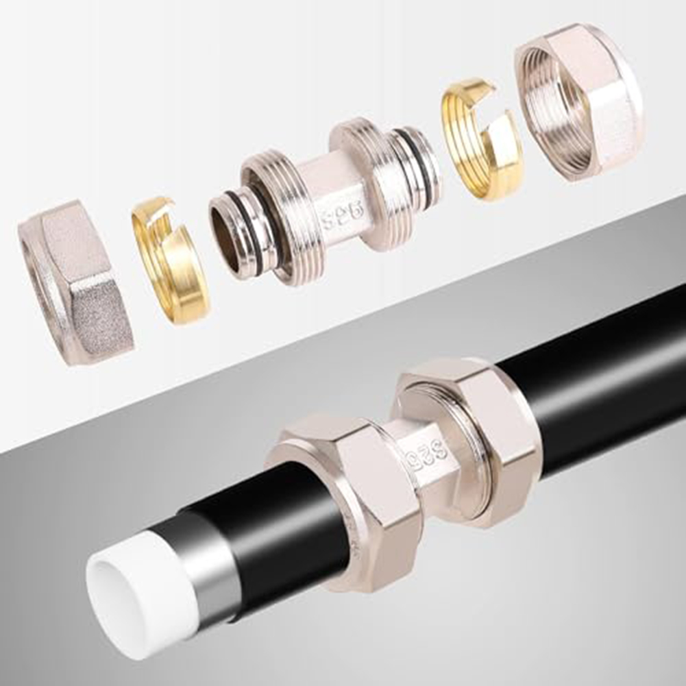Compression Fitting Brass - 2 piezas de conectores de latón
