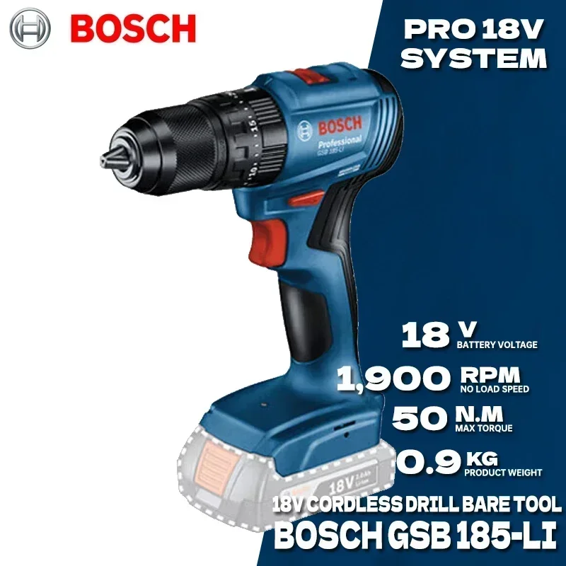 Taladro de impacto inalámbrico - Bosch Drill Gsb 18V reseña y precio