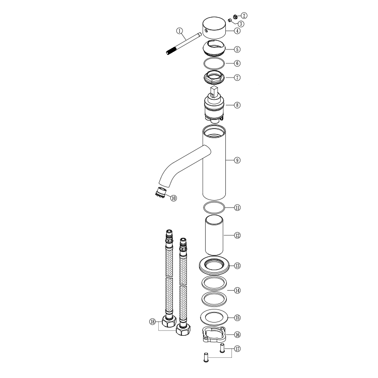 Grifo mezclador para lavabo de - Basin Mixer Cartridge reseña y precio